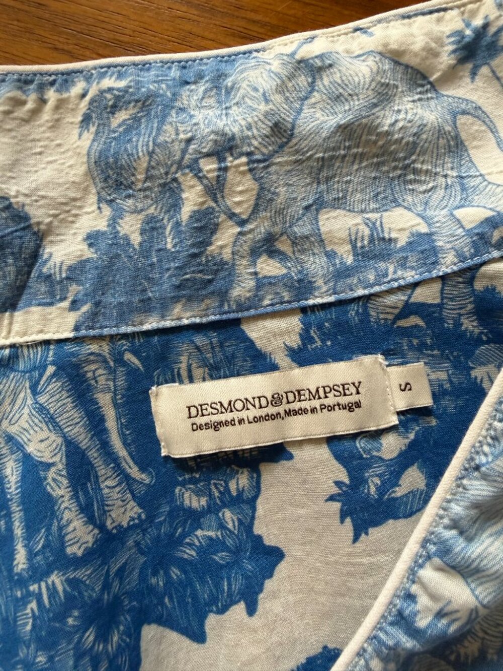 Desmond & Dempsey Loxodonta Pajama Set S - Picture 9 of 9